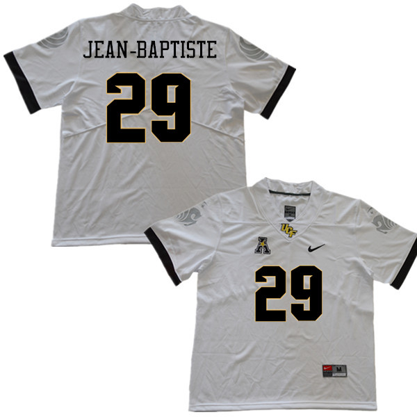 Men #29 Jeremiah Jean-Baptiste UCF Knights College Football Jerseys Sale-White - Click Image to Close